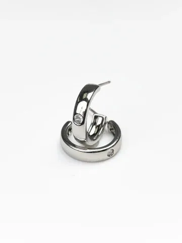 ADRIANNA SMALL SILVER HOOPS