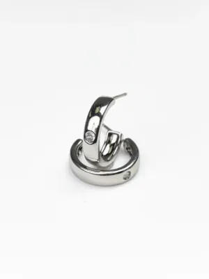 ADRIANNA SMALL SILVER HOOPS