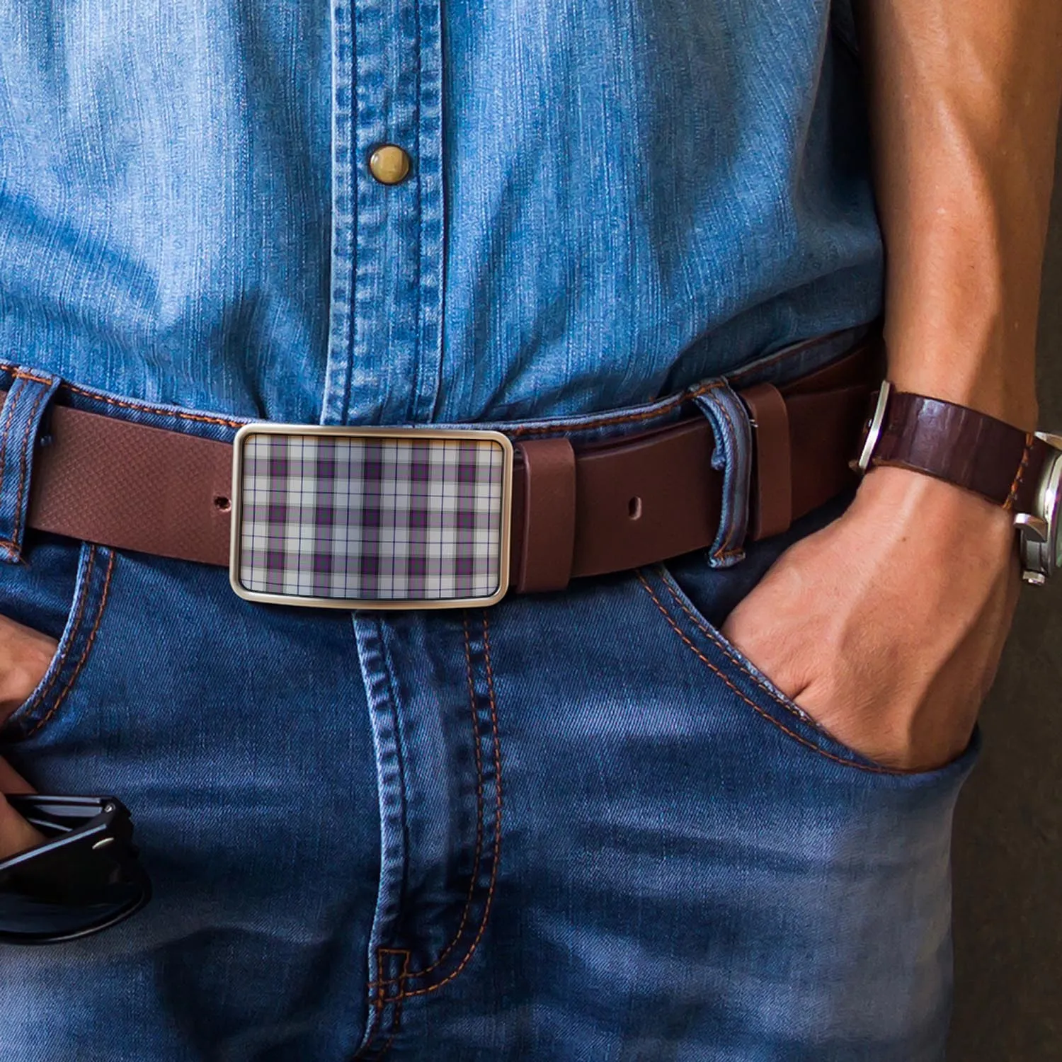 Alexander of Menstry Dress Tartan Belt Buckles