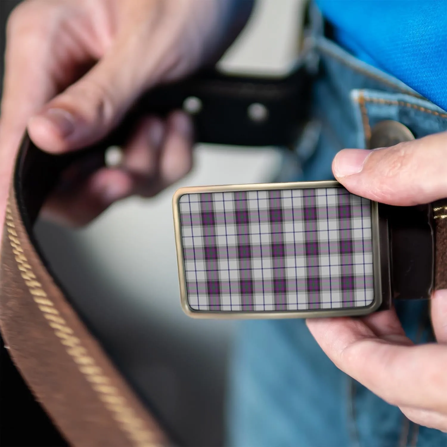 Alexander of Menstry Dress Tartan Belt Buckles