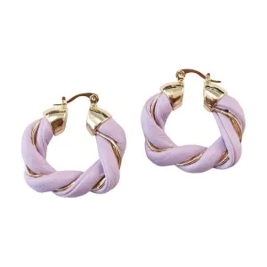 Alyse Braided Lilac Earrings