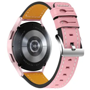 Amazfit GTS / GTR 42mm cowhide leather watch strap - Pink
