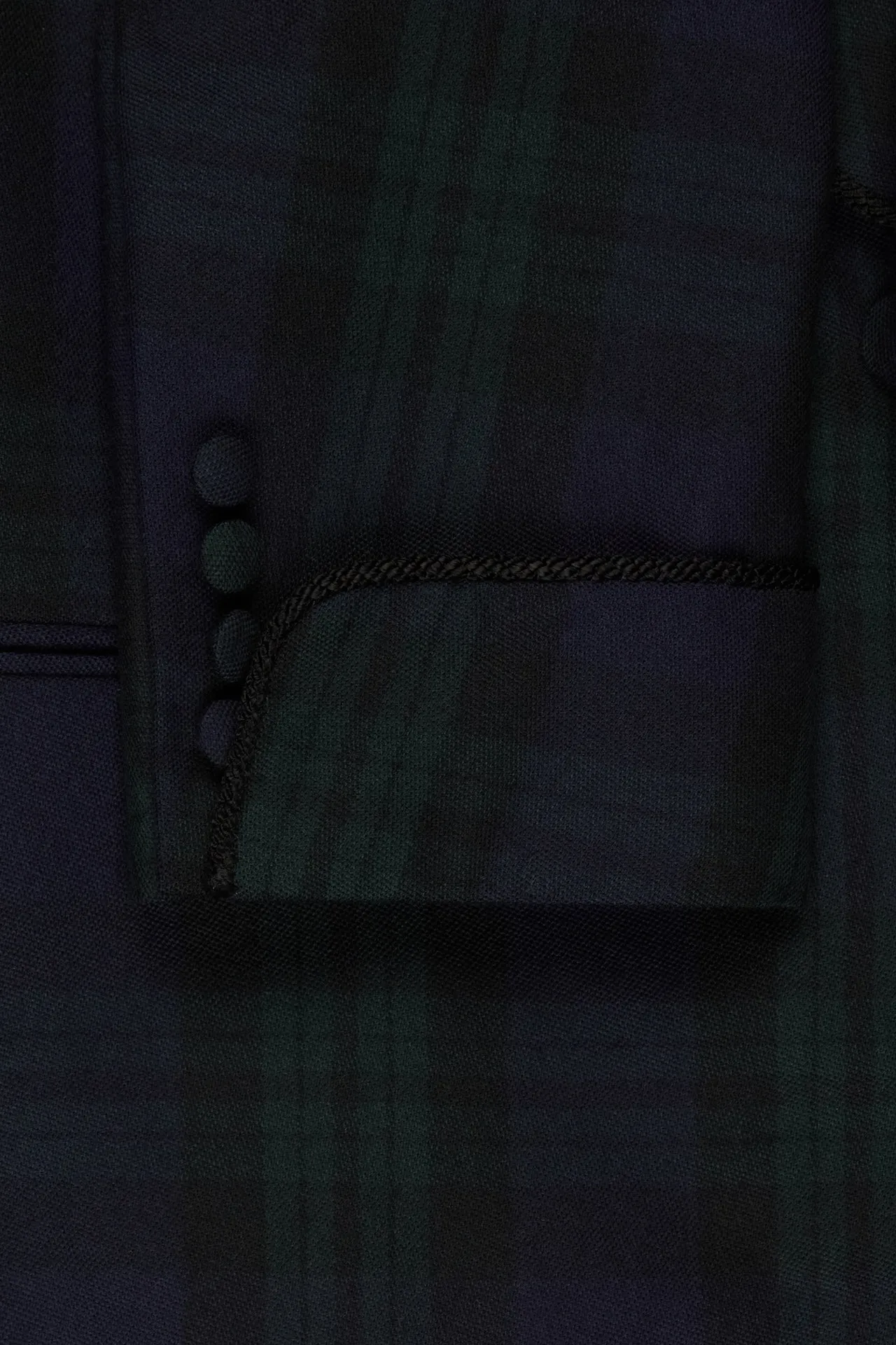 Black Watch Tartan Single Breasted Dinner Jacket