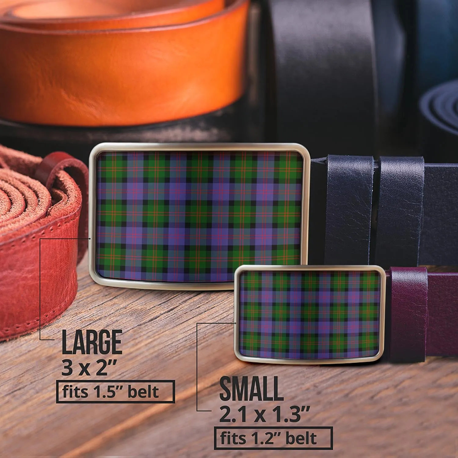 Blair Modern Tartan Belt Buckles