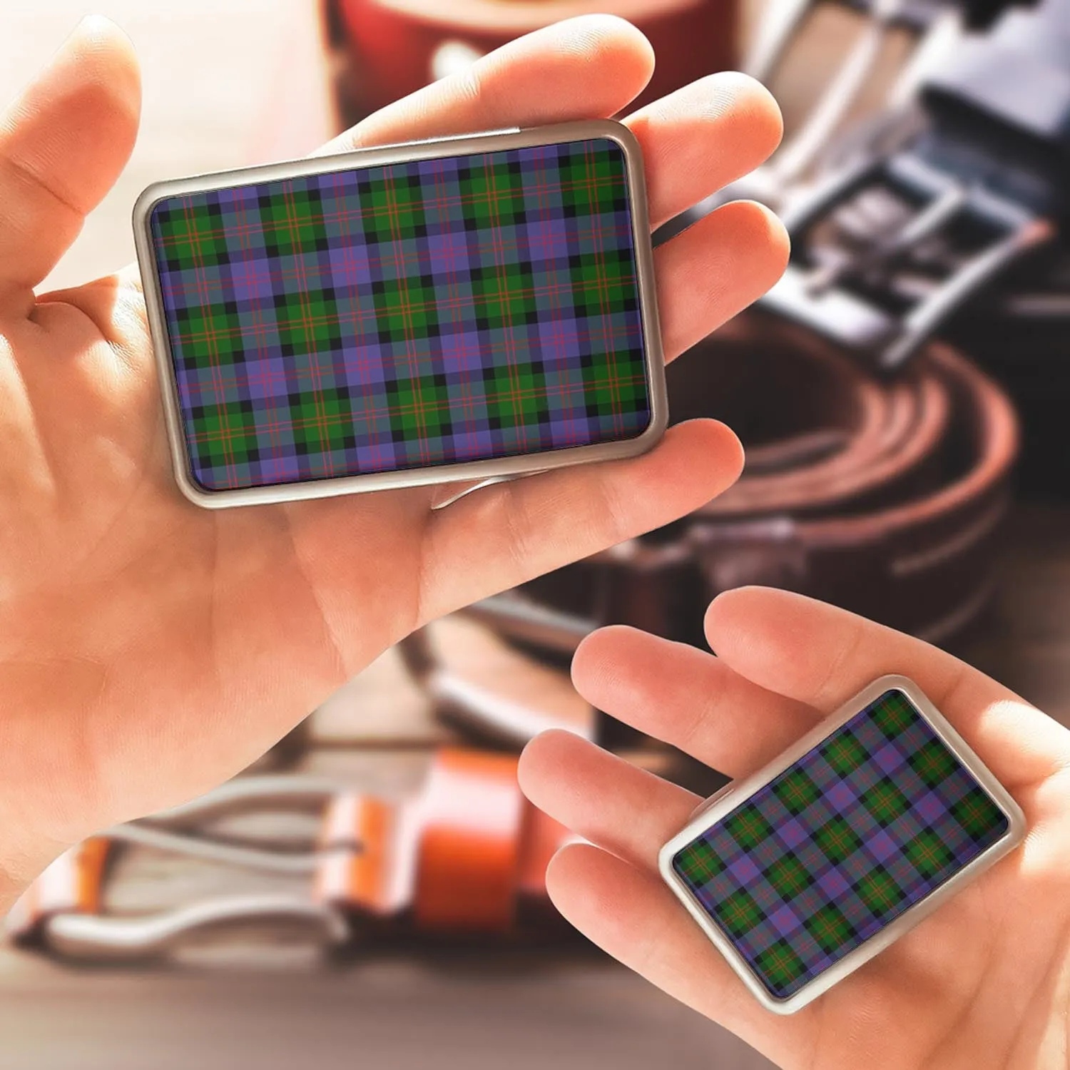 Blair Modern Tartan Belt Buckles