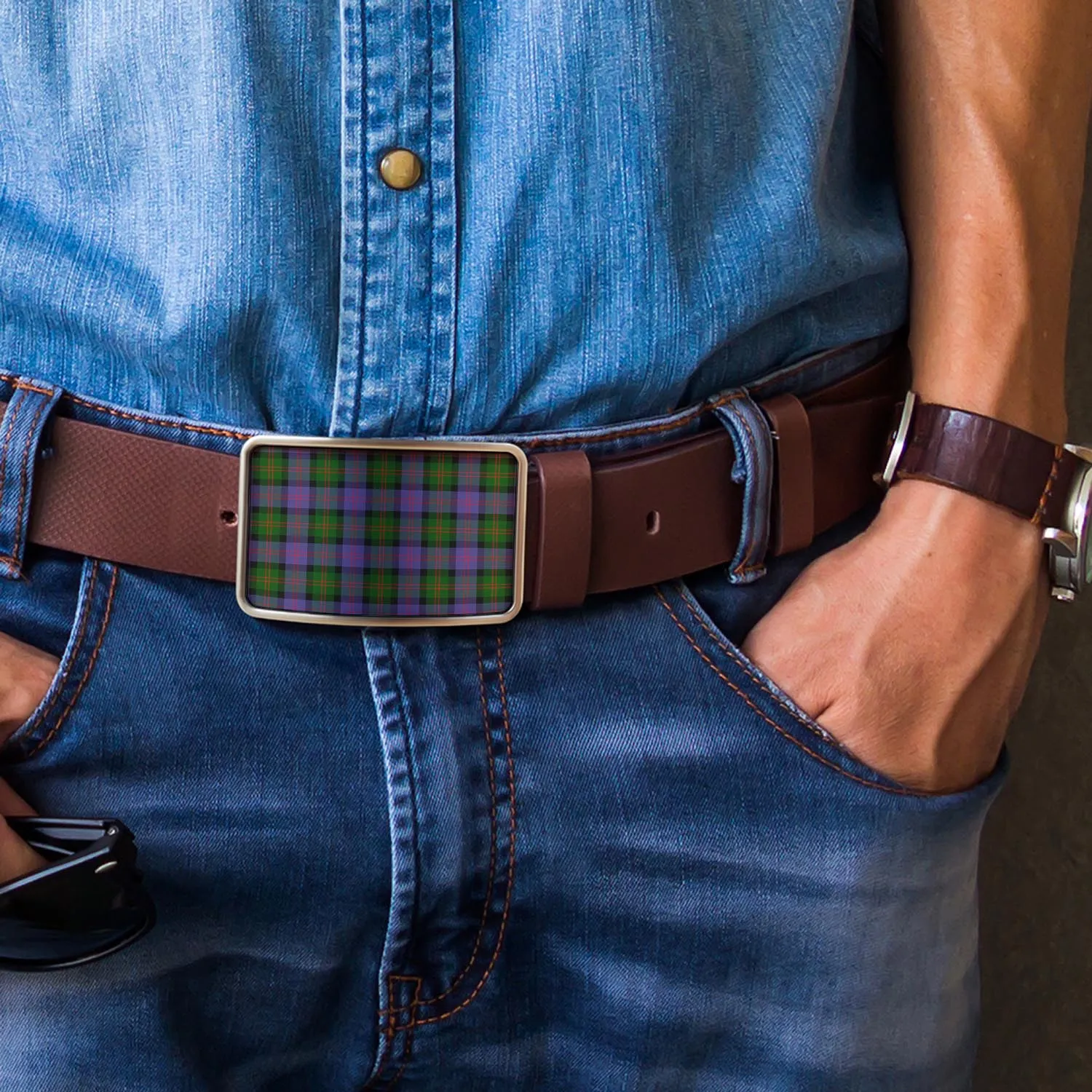 Blair Modern Tartan Belt Buckles