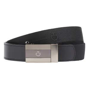 Cavalleria Toscana Men's  Elastic belt with Embossed CT Logo