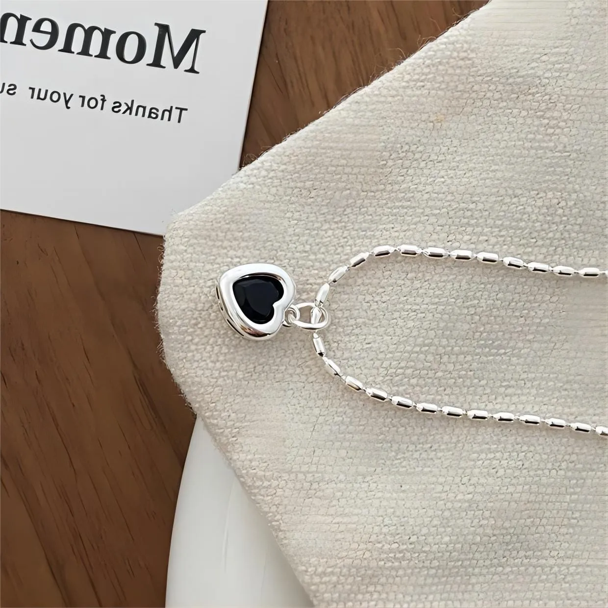 Charming Crystal Heart Matching Necklace