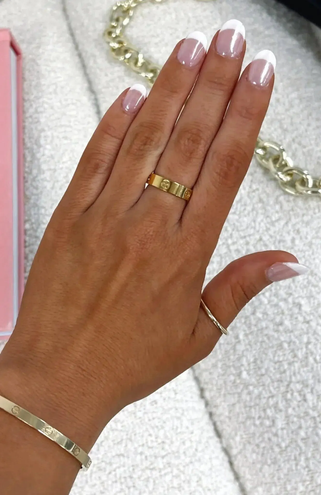 Clairette – Chunky design – Gold-plated ring