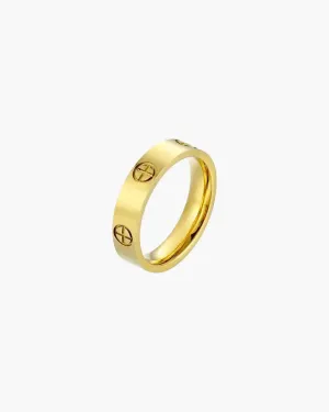 Clairette – Chunky design – Gold-plated ring