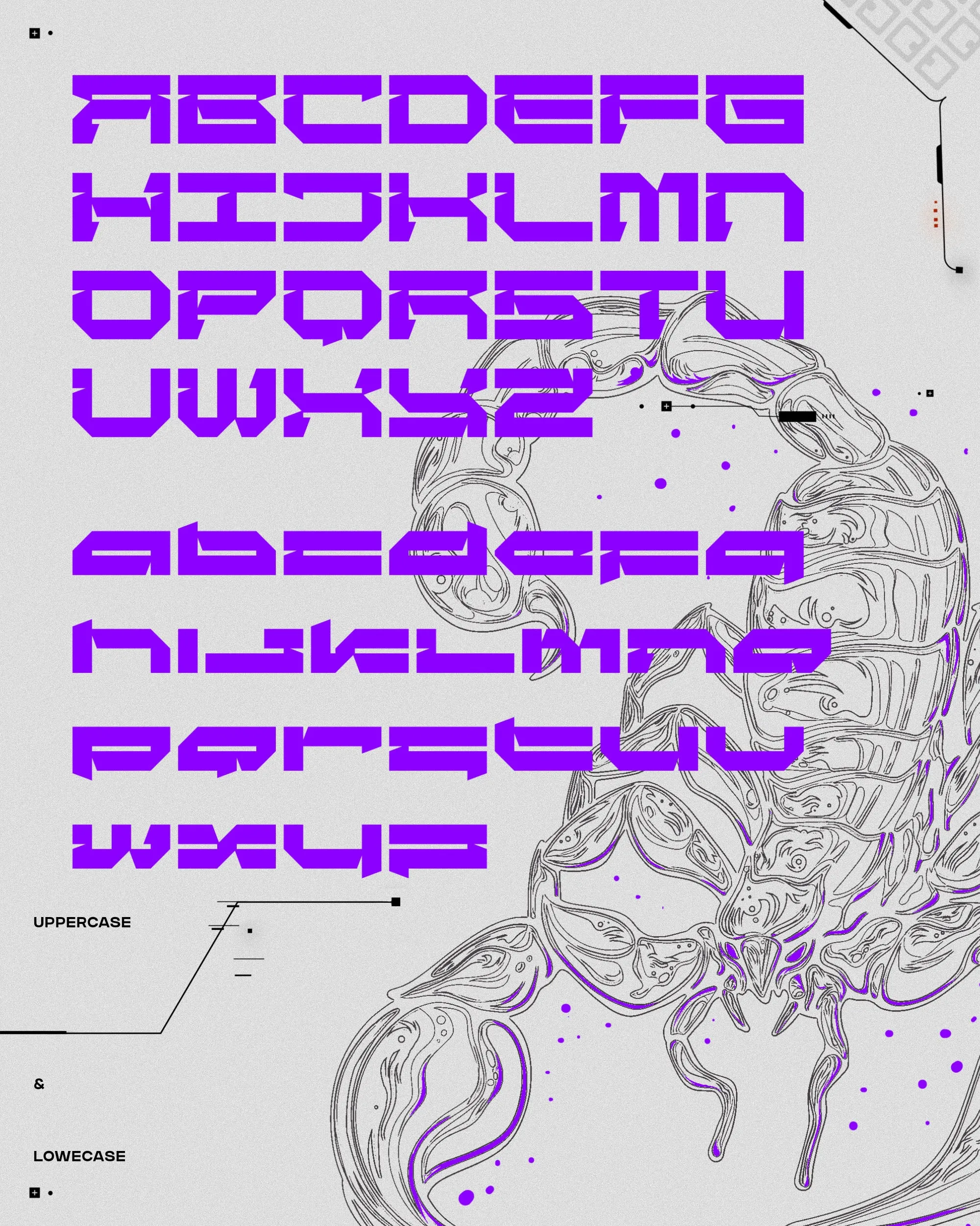 Clathax - Futuristic Display Typeface