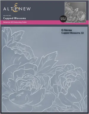 Cupped Blossoms 3D Embossing Folder