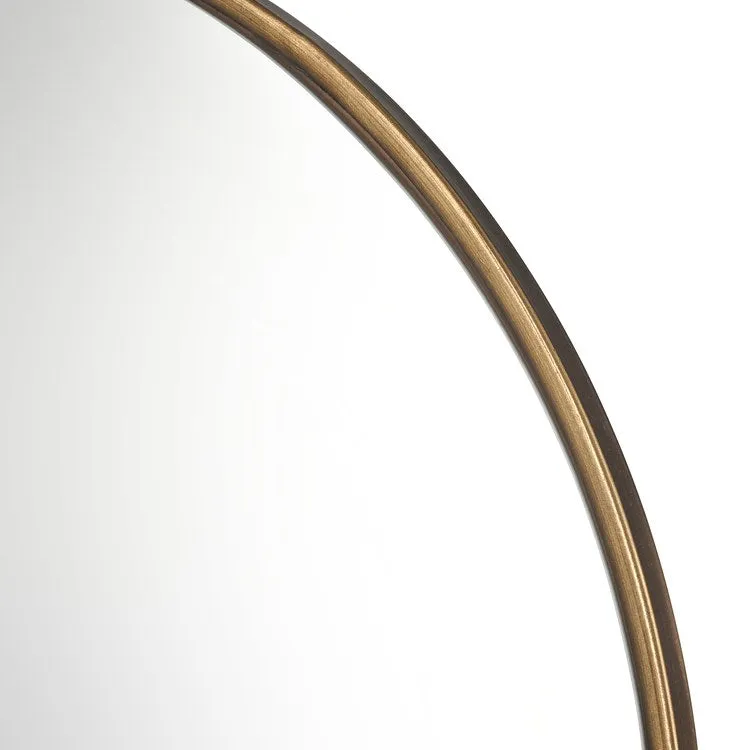 Delk Small Wall Mirror - Brass
