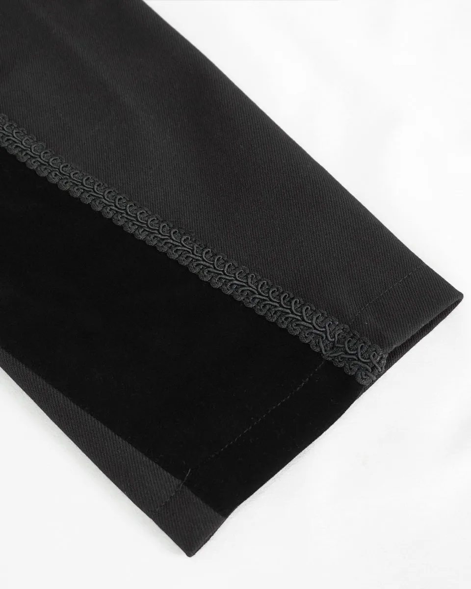 Devil Fashion Stokerton Mens Regency Gothic Tailcoat Jacket - Black