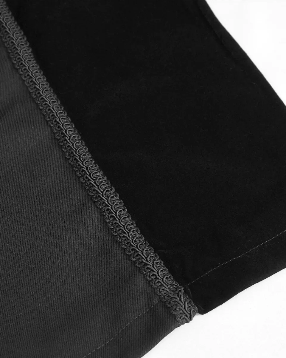 Devil Fashion Stokerton Mens Regency Gothic Tailcoat Jacket - Black