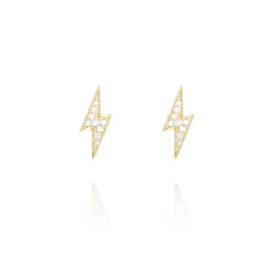 EG-14/G - Bolt of Lightning Stud Earrings