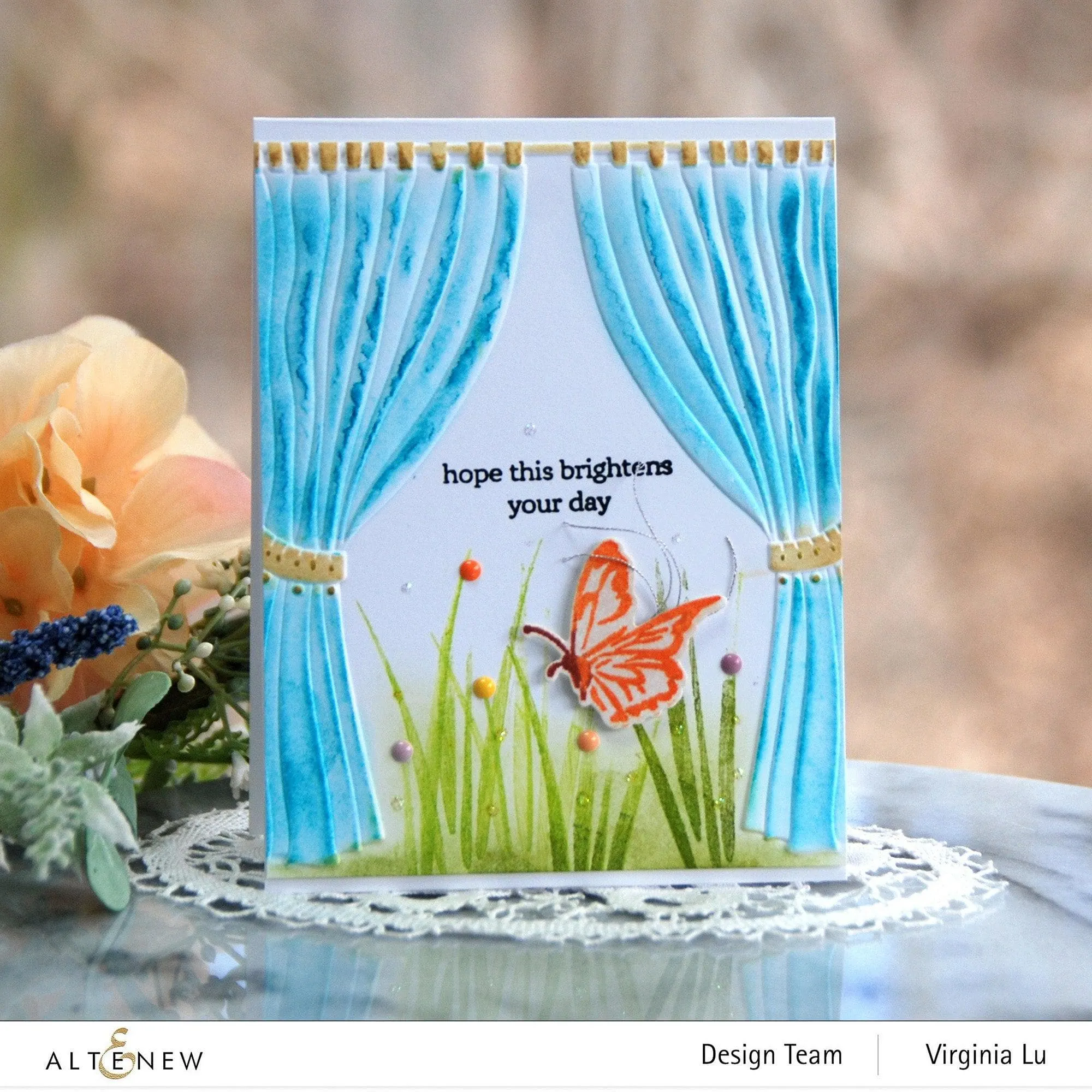 Folded Drapes 3D Embossing Folder