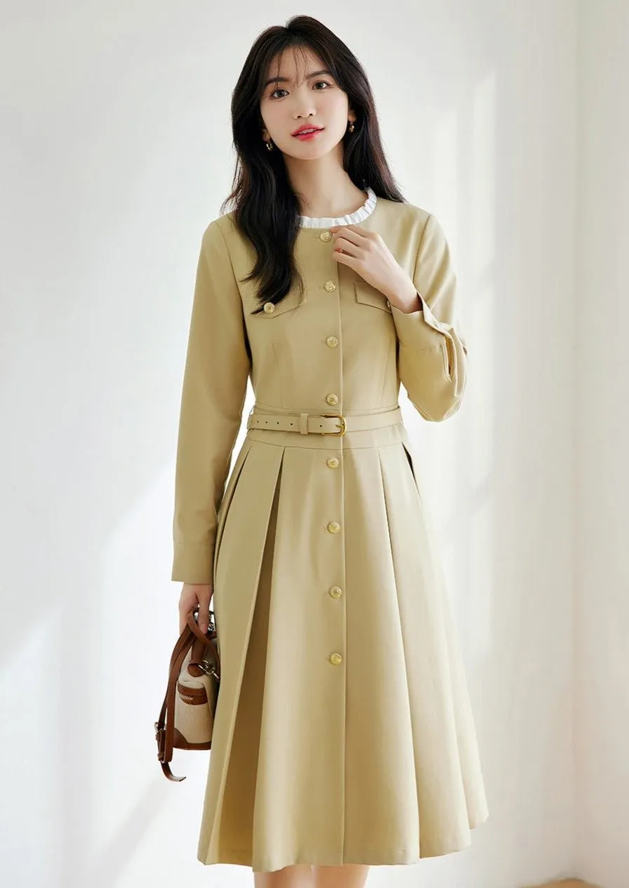 FRENCH ELEGANT TIGHT WAIST SLIM DRESS