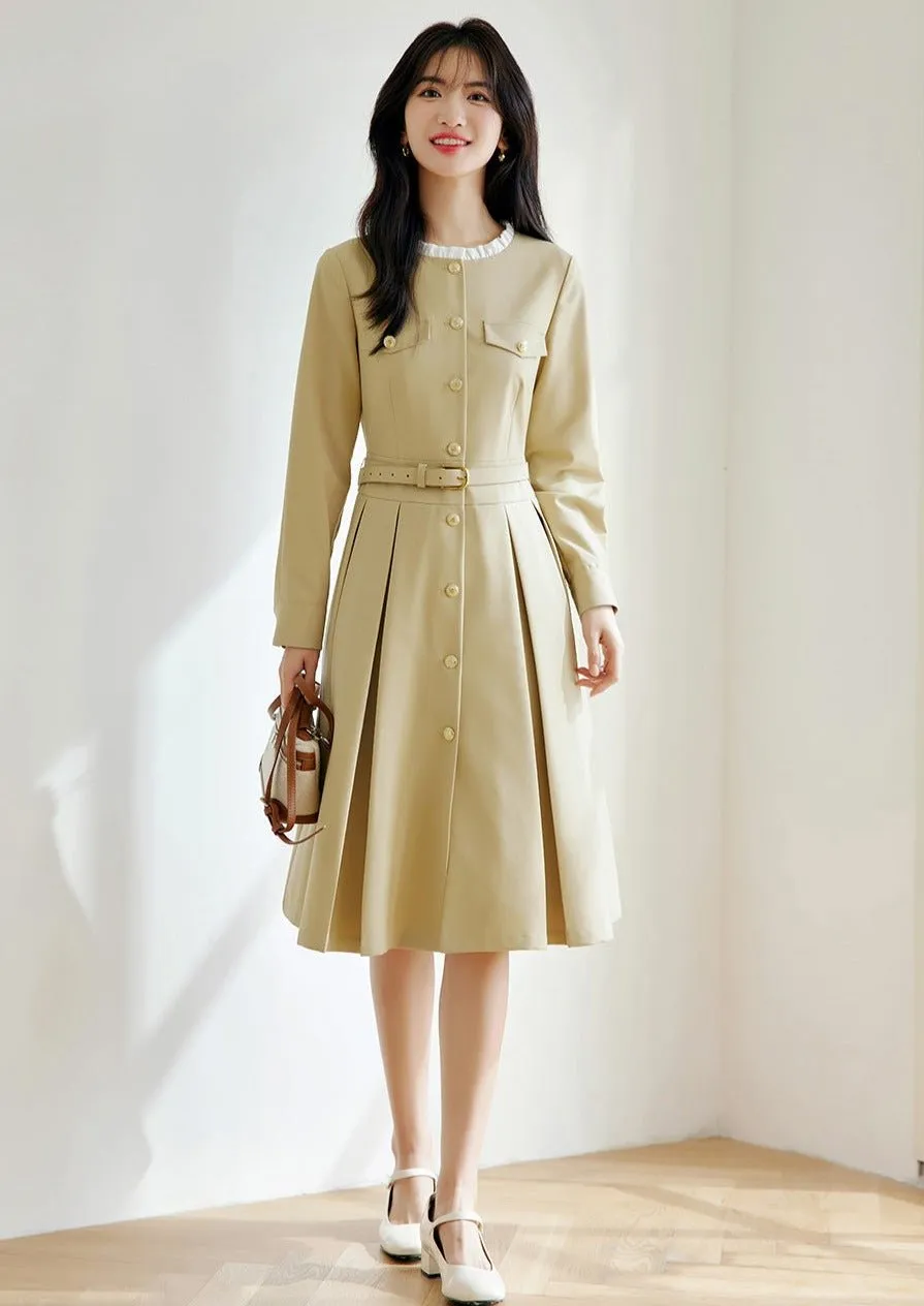 FRENCH ELEGANT TIGHT WAIST SLIM DRESS