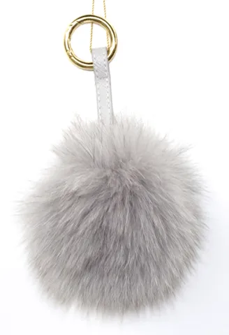 Fur Pom Key Chain