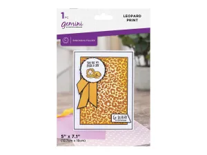 Gemini 5 x 7" 2D Textured Embossing Folder - Leopard Print