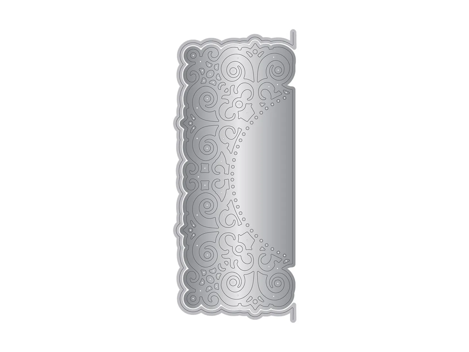 Gemini Frame Edge Embossing Folder & Die - Traditional Lace