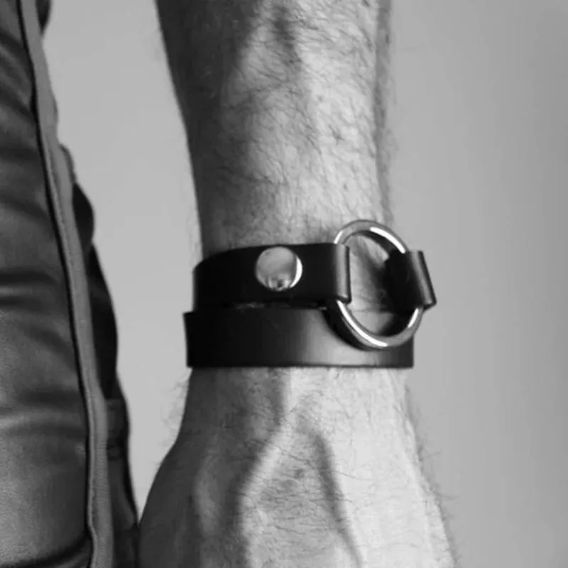 Goth Bdsm Neck Bondage PU Leather Harness Sexy Men Gay Bdsm Belt Erotic Costume Collar Fetish Wear Club Party Sex Accessories