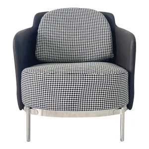 Gray and Silver Sofa Chair