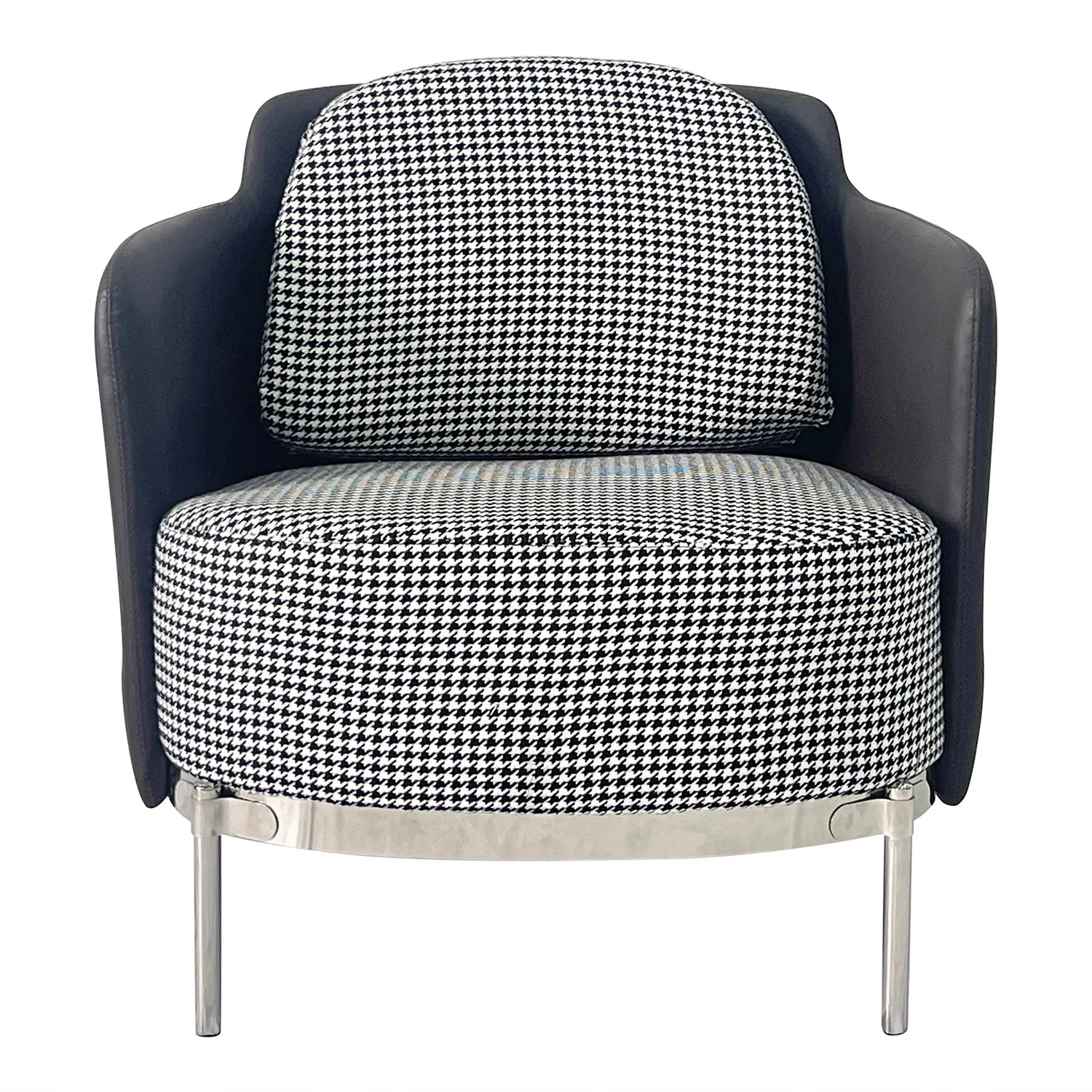 Gray and Silver Sofa Chair