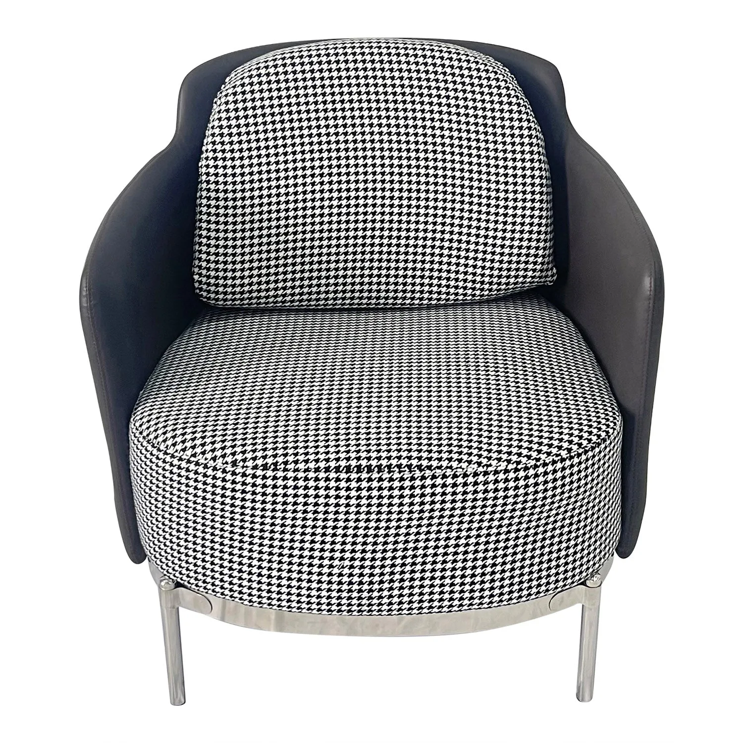 Gray and Silver Sofa Chair