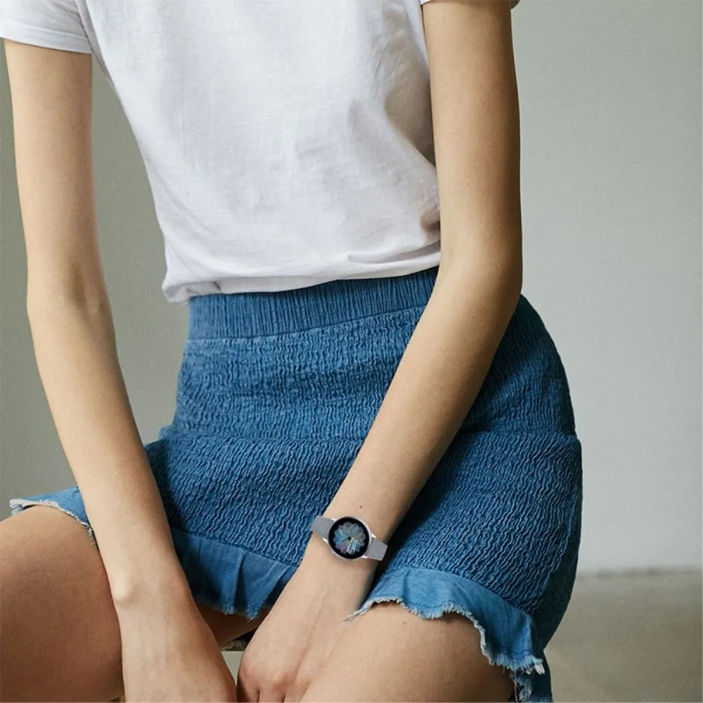 Honor MagicWatch 2 42mm cowhide leather watch strap - Grey