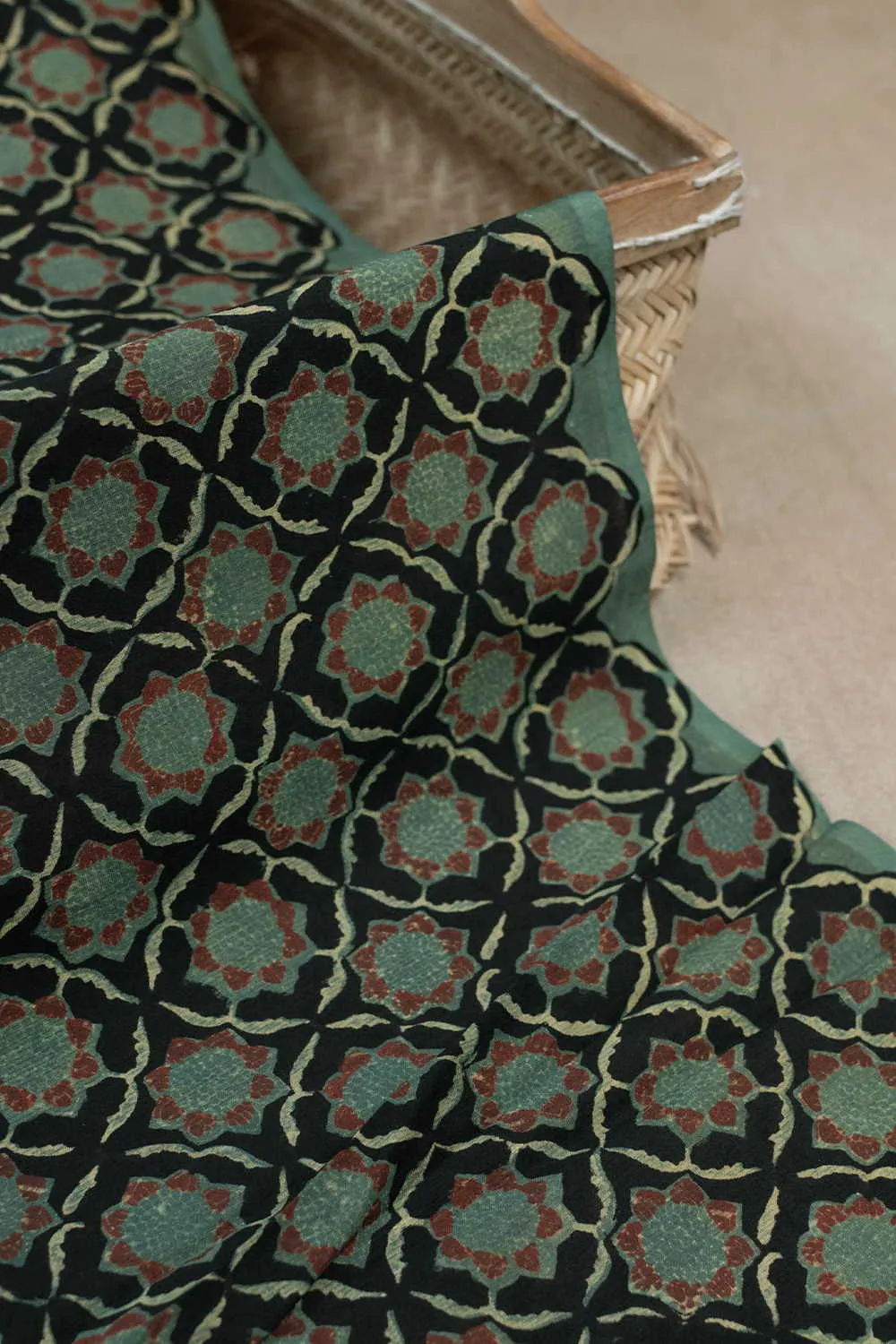 Intricate Design Chanderi Silk Cotton Fabric