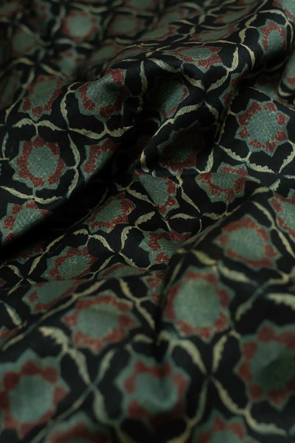 Intricate Design Chanderi Silk Cotton Fabric