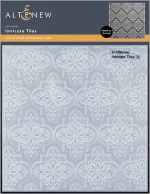 Intricate Tiles 3D Embossing Folder