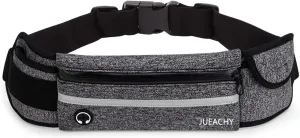 Jueachy Running Belts for Women Waterproof Fanny Pack Running Waist Pouch Phone holder Adjustable Sports Money Belt with Headphone Port