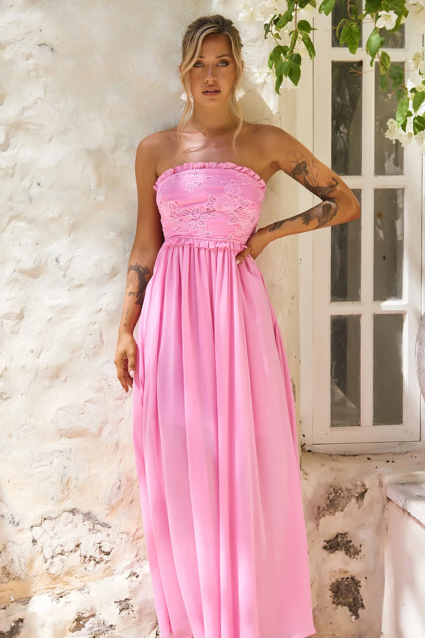 Jules Maxi Dress - Pink