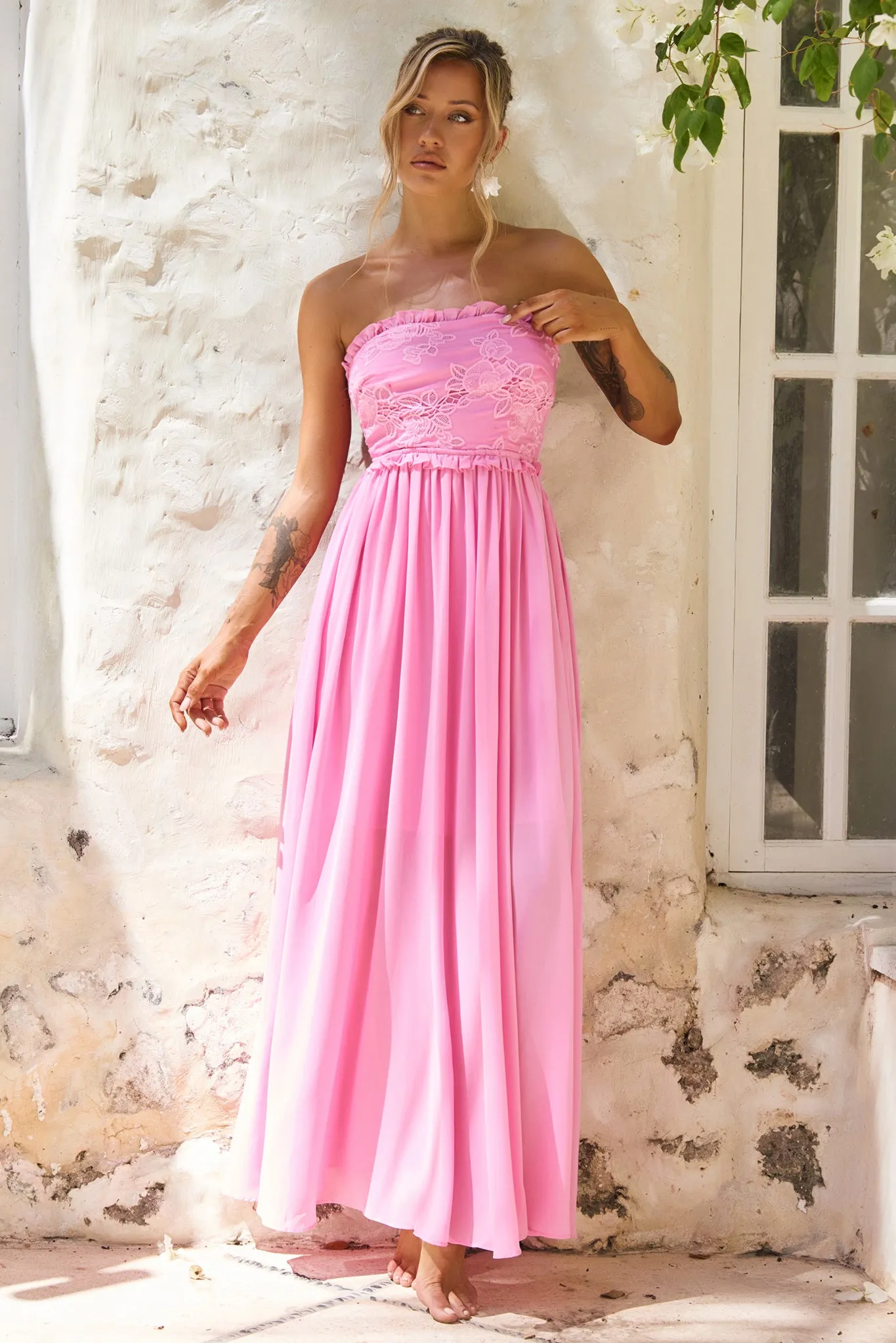 Jules Maxi Dress - Pink