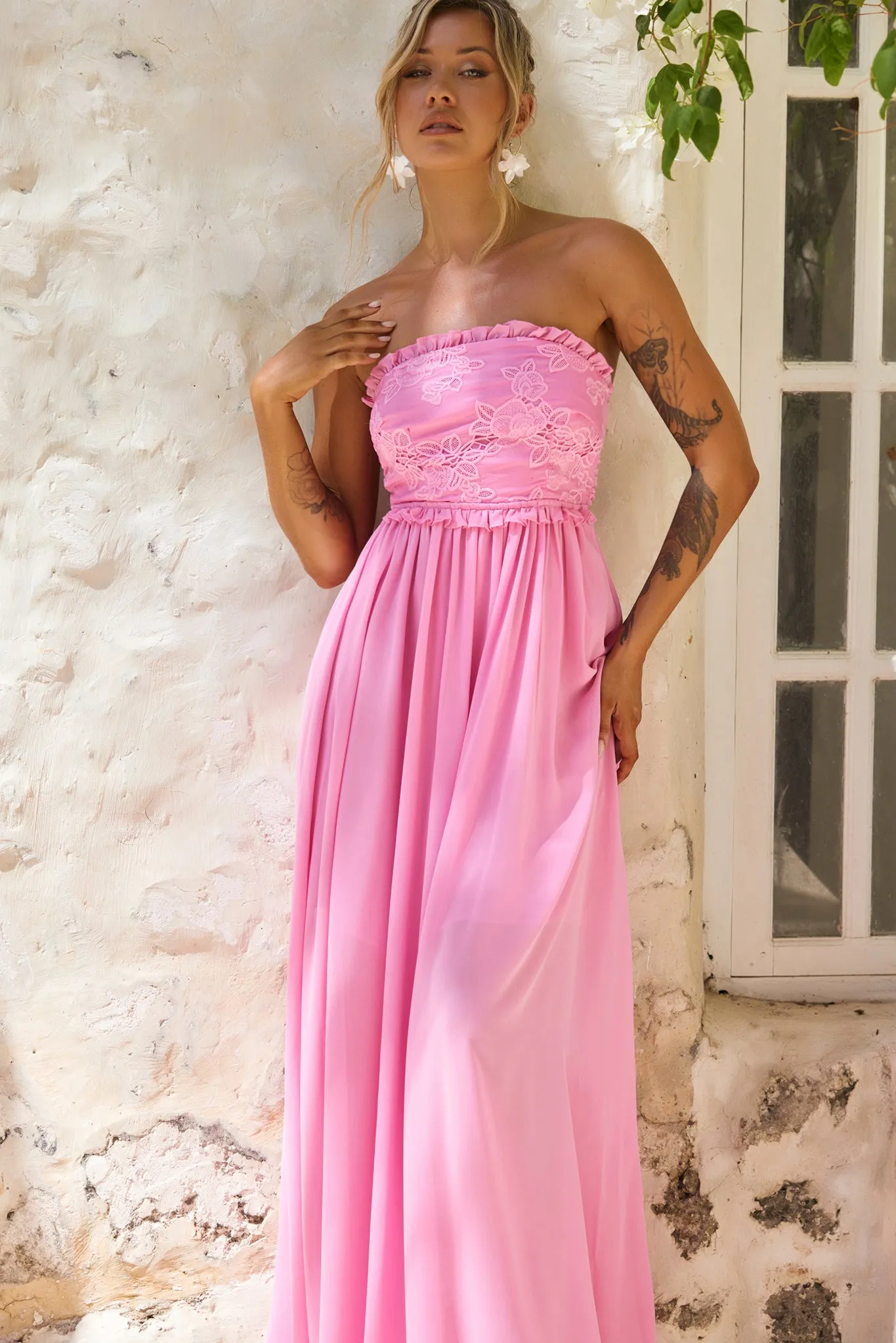Jules Maxi Dress - Pink
