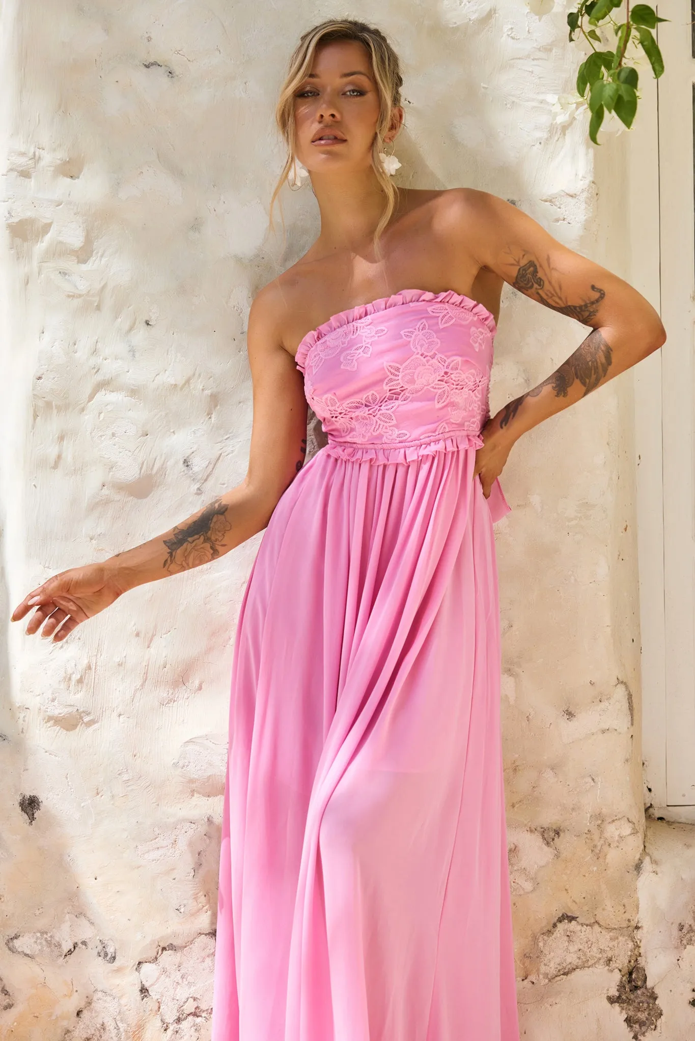 Jules Maxi Dress - Pink