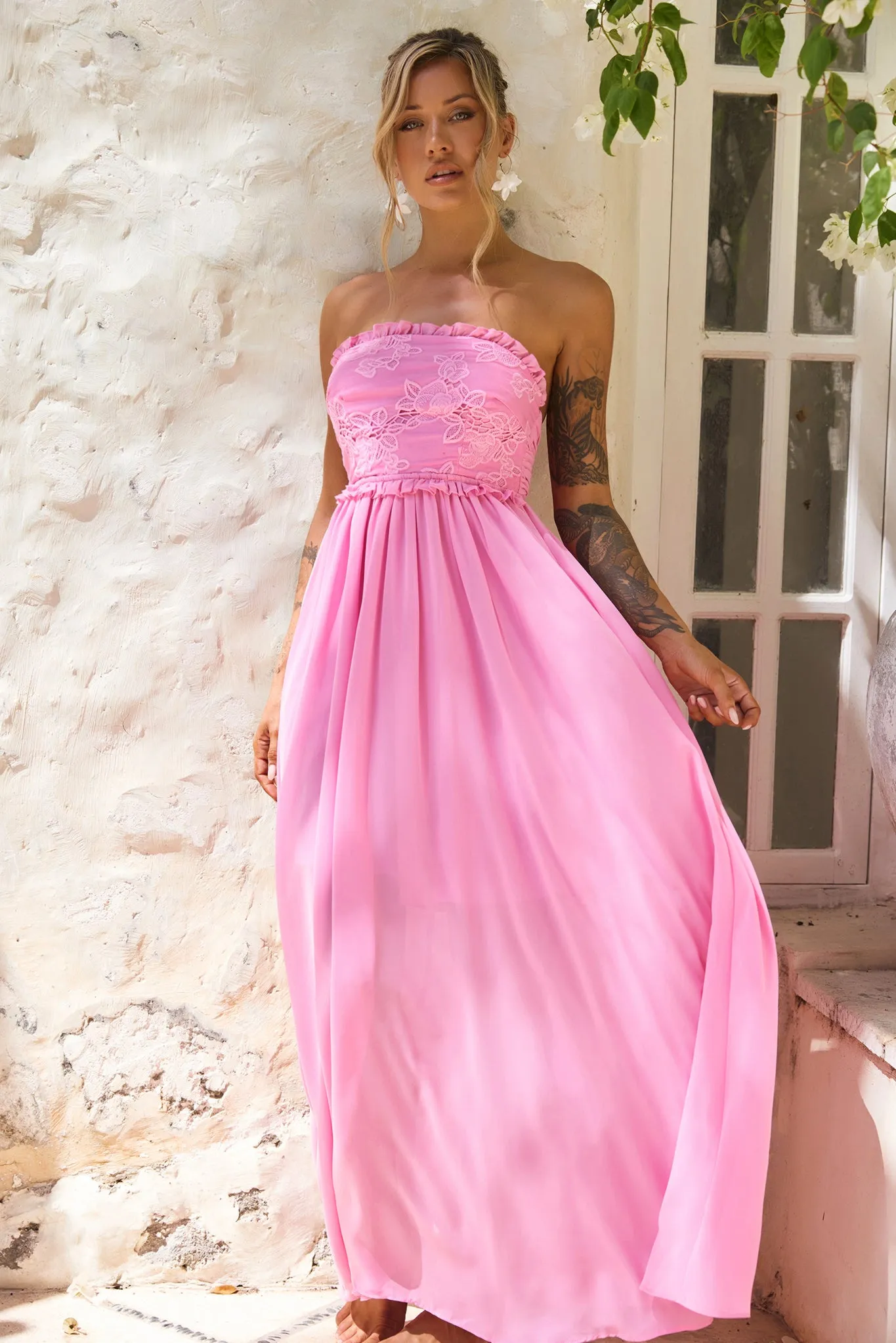 Jules Maxi Dress - Pink