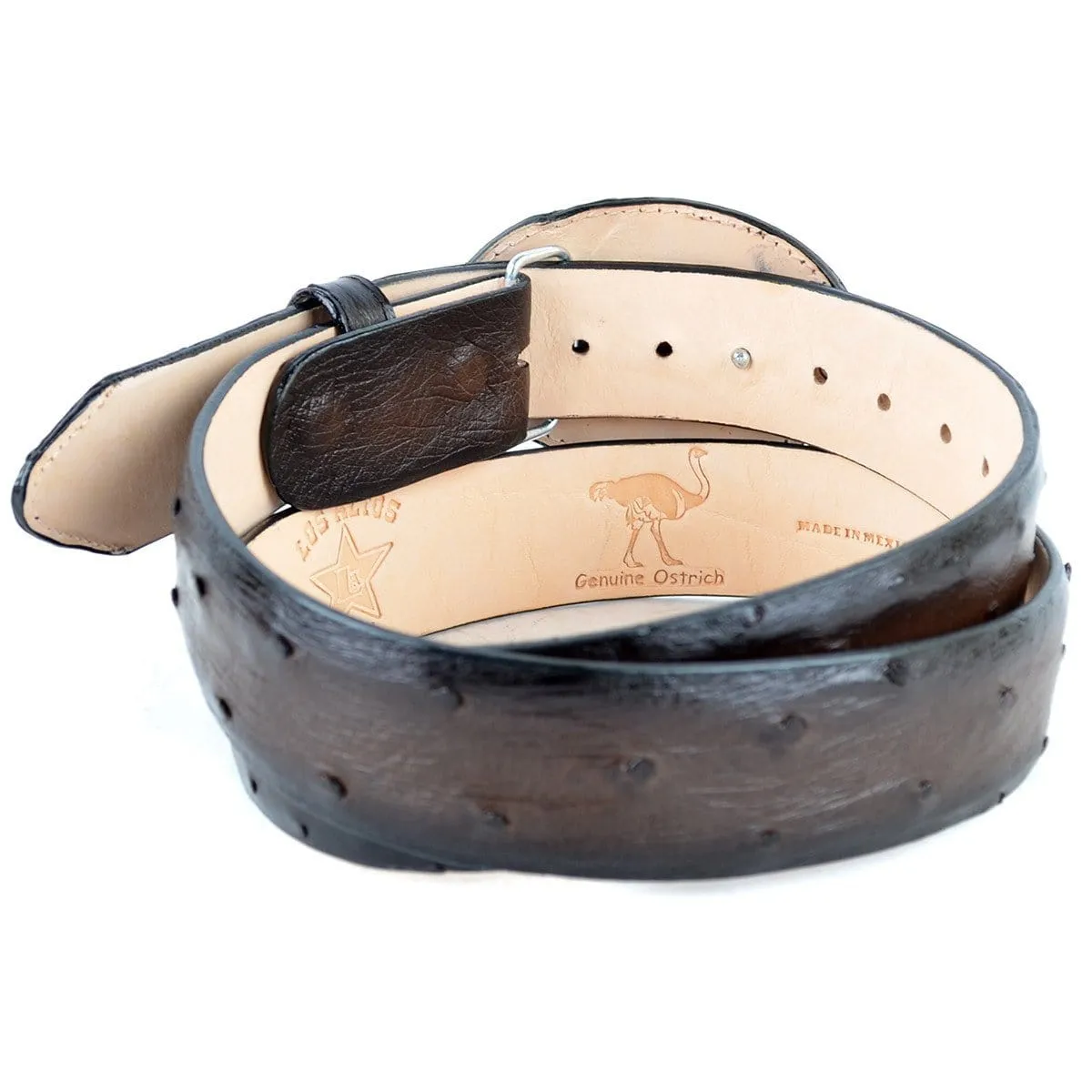 Men's Los altos Ostrich Cowboy Belt C11U0316