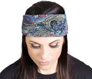 Milwaukee Leather | Bling Designed Wide Headbands-Headwraps for Women Biker Bandana