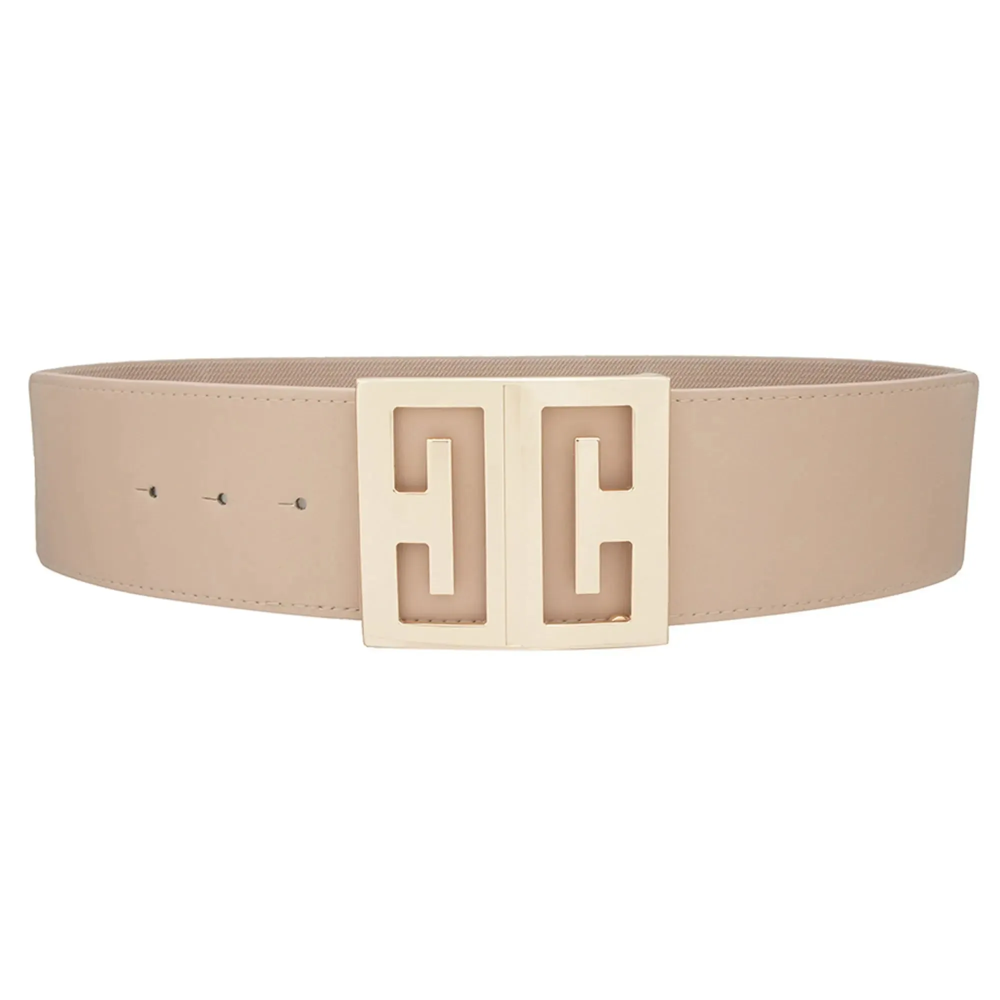 Mirror Cut Out Square Buckle Belt