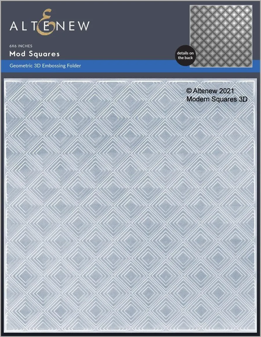 Mod Squares 3D Embossing Folder