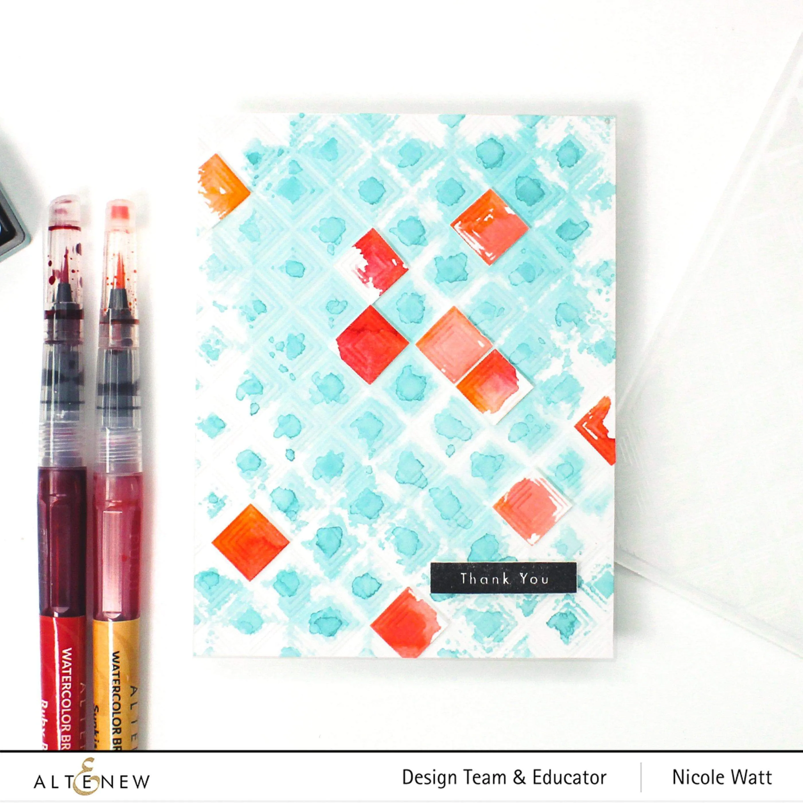 Mod Squares 3D Embossing Folder