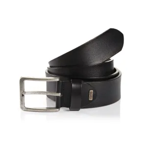 Monti Men's Feather Edge Belts 06313 Dallas - Black
