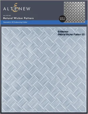 Natural Wicker Pattern 3D Embossing Folder