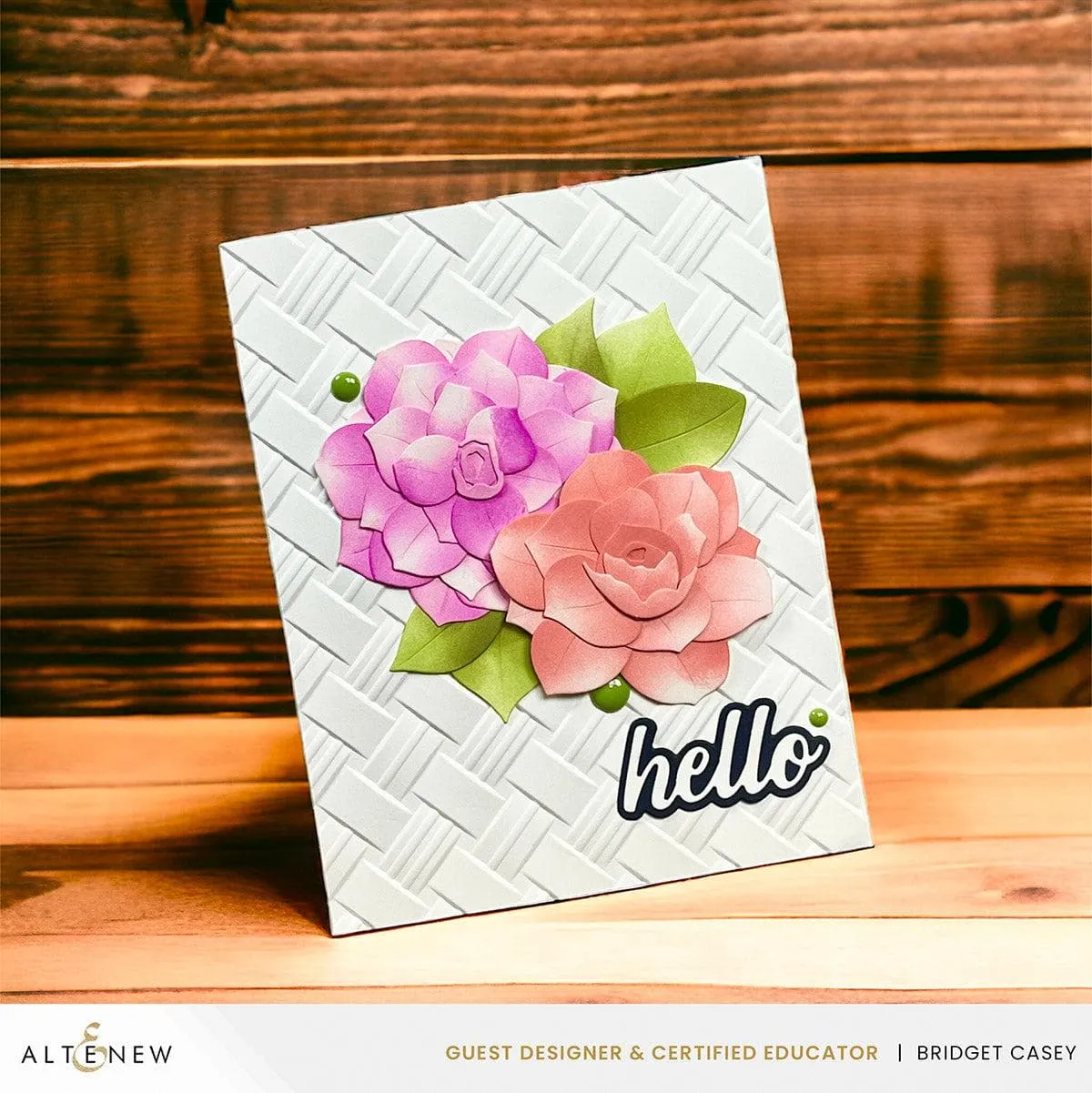 Natural Wicker Pattern 3D Embossing Folder