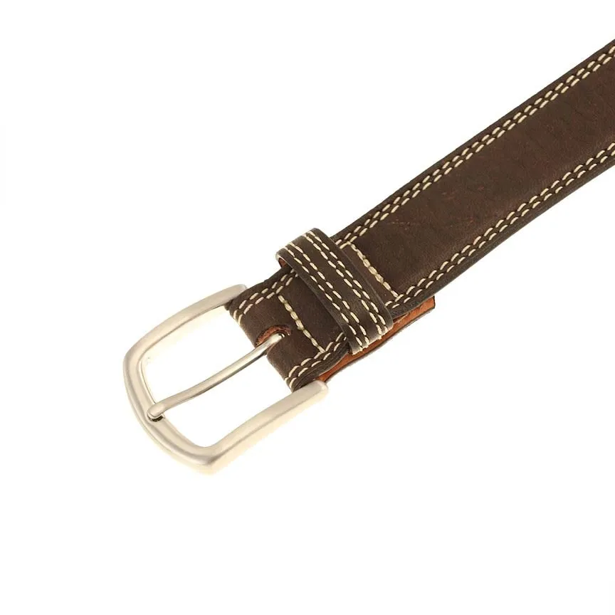 Raleigh Elk Leather Belt in Mahogany (Size 38) by T.B. Phelps