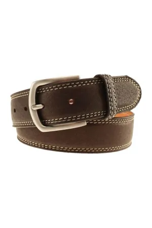 Raleigh Elk Leather Belt in Mahogany (Size 38) by T.B. Phelps